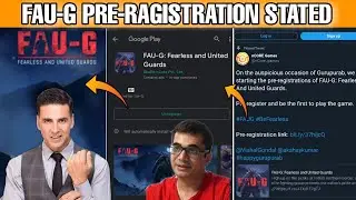 FAU-G PREREGISTRATION STARTED😱😱| FINALLY FAUG LAUNCHED