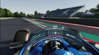 New Alpine A522 mod showcase. Alonso onboard at the new laser scanned version of imola with halo HUD