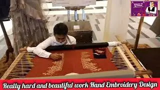 Hand Embroidery Hard but beautiful job this video i record from DIFC Gate Avenue Dubai . #mischief
