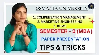 СОВЕТЫ И ХИТРОСТИ ПО ПОДГОТОВКЕ ДОКЛАДОВ | MBA 3 СЕМЕСТР | OU | 2026 | &lrm;@shivanipallela