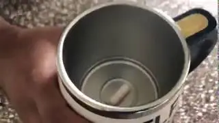 Self Stirring Mug, Auto Magnetic Mug Stainless Steel Mixing Cup Review, Decent quality, works as exp