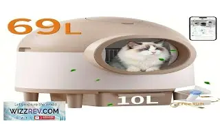 OMCPET Self Cleaning Cat Litter Box For Multiple Cats 80L Large Capacity