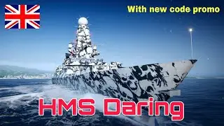 Gameplay HMS Daring - Warships Mobile 2 (New Code Promo)