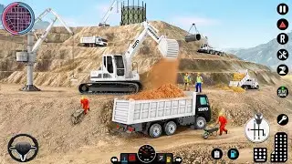 Road side construction 2025 jcb and truck simulator game | jcb and truck simulator game | #game