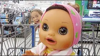 Shopping With Baby Alive Real Surprises Baby Doll at Walmart (Re-upload)