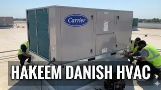 Carrier Package Unit #Hvac Installation With Duct #carrier  #saudiarabia 