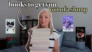 Book recommendations to get out of a reading slump 📖🐌 (20+ fast paced, engaging, easy reads)
