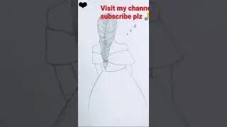 beautiful girl braid hair |Easy pencil drawing 💞by Rashmi #drawing #rashmi #short
