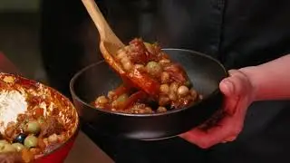 Ac&eacute;m de Carne Marinhoa Guisada com Gr&atilde;o de Bico // Chef Isabel Zibaia Rafael
