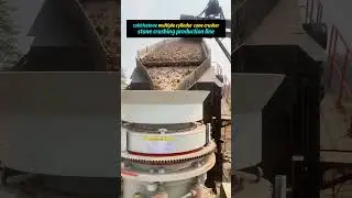 Cobblestone multiple cylinder cone crusher stone crushing production line#mobilecrusher #cobblestone
