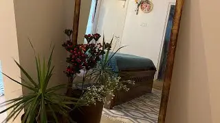 Reusing an old Mirror as a free standing dresser #shorts #short #diy #reuse #mirrordecor #mirror#diy