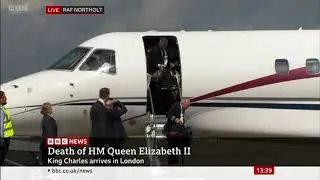 King Charles III Arrival in London from Balmoral