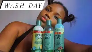 RELAXED HAIR WASH DAY ROUTINE 2021/ ORS Olive oil Haircare Products.