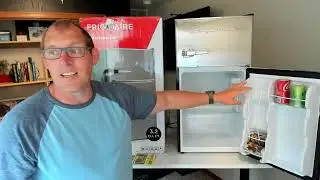 Frigidaire EFR451 2 Door Refrigerator Freezer, 4 6 cu ft, Platinum Series, Stainless Ste