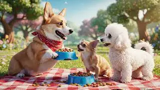 Dog Shares Food With His Friends Video