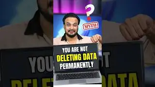 You are Not DELETING DATA Permanently #shorts #techshorts