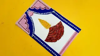 Pencil Shaving Art | Pencil Shaving Craft on card | Handmade Diwali card idea | DIY Diwali Card idea