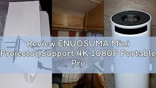Review ENUOSUMA Mini Projector,Support 4K 1080P Portable Projector with Dual Band WIFI6 5G Wireless