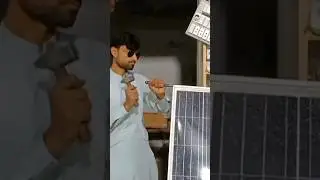 Broken Solar Panel Glass | Broken Solar panel | Rana Electric #experiment #shorts