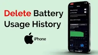 Как удалить историю использования аккумулятора на iPhone?