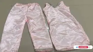 How to Stitch Satin Kurti pant for 4 Year Old Baby Girl | Beginner Friendly