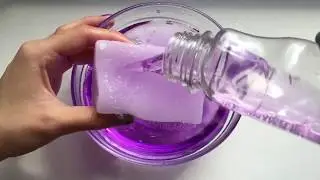 ASMR SPONGES | Ripping magic eraser in purple cleaner | Sponge, destroy sounds