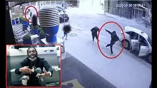 Surveillance Footage of Toronto Rapper 'Houdini' Getting Shot and Killed