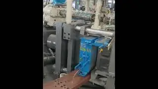 2 color rain boot making machine testing video