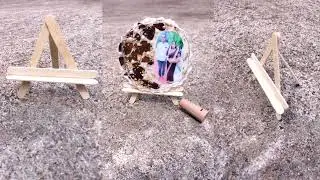 Diy Mini Easel ||mini stand ||mini canvas stand #aesthetic #easel #diy #icecreamsticks