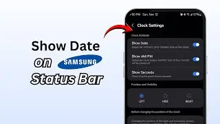 How To Show Date on Samsung Galaxy Status Bar (2026) | Display Date Easily