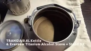 Trangia 0.6L Kettle & Evernew Titanium alcohol stove with DX stand set