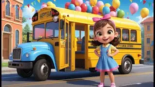 Happy New Year School Bus Adventure | Nursery Rhyme Song for Kids | Baby Learning Songs