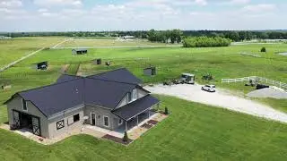 Beautiful 10 acre horse property with custom 6 stall barn with apartmeent in Olathe, KS!