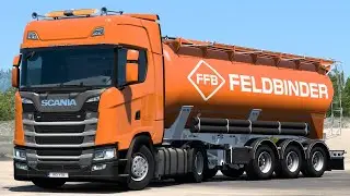 Feldbinder KIP Silo Trailer (New DLC) - Scania S 2016 - DC13-NG Zeemods | Euro Truck Simulator 2
