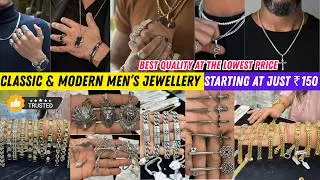 Luxury Men&rsquo;s Accessories 😎| Premium Bracelets, Chains & Rings for Every Style Only at ₹150