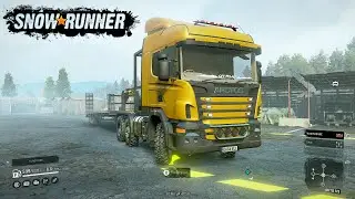 Towing a forbidden VAN -  GGMS ARCTOS Semi Truck - SnowRunner