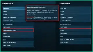 JWE 2 Mod: Sandbox Settings Locker (Better Challenge Mode)