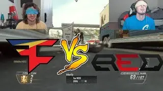 FAZE CARL VS RED NICKS! (BLINDFOLDED BO2 1V1)