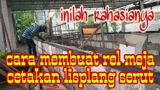 cara membuat meja rel cetakan lisplang serut