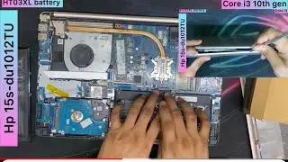 HP 15s-du1012TU battery replacement.How to change hp 15s battery.(HT03XL battery)#laptop#hp#battery