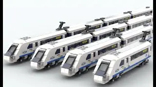Lego 40518 High-Speed Train Stop Motion Speed Build