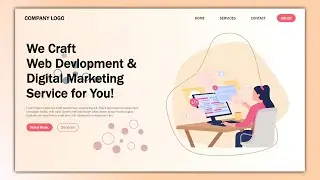 How To Make Website Using HTML And CSS | Website Design With HTML And CSS | Website Landing Page