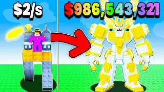 Я прокачался от Нуба до ЛЕГЕНДАРНОГО персонажа в Roblox Build A Mech!