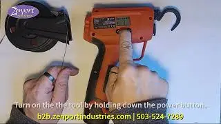 Zenport ET2 Electric Cordless Tying Tool &ndash; How to Install Tie Wire