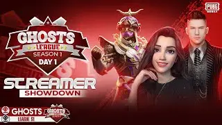 Ghosts League Streamer Showdown Day 1 | PUBG MOBILE