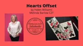 Hearts Offset Tangle Pattern