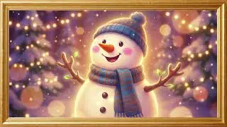 Snowman Winter Ambience &ndash; 2 Hours Cozy TV Background