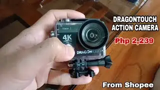 Unboxing Dragontouch action camera 4K Vision 3 from Shopee 2021|Price and Specs|GoPro similar camera
