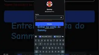 consegui entrar na conta do Sammy