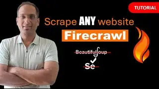 Firecrawl Tutorial: How to scrape using AI | Beautifulsoup Selenium Scrappy Alternative